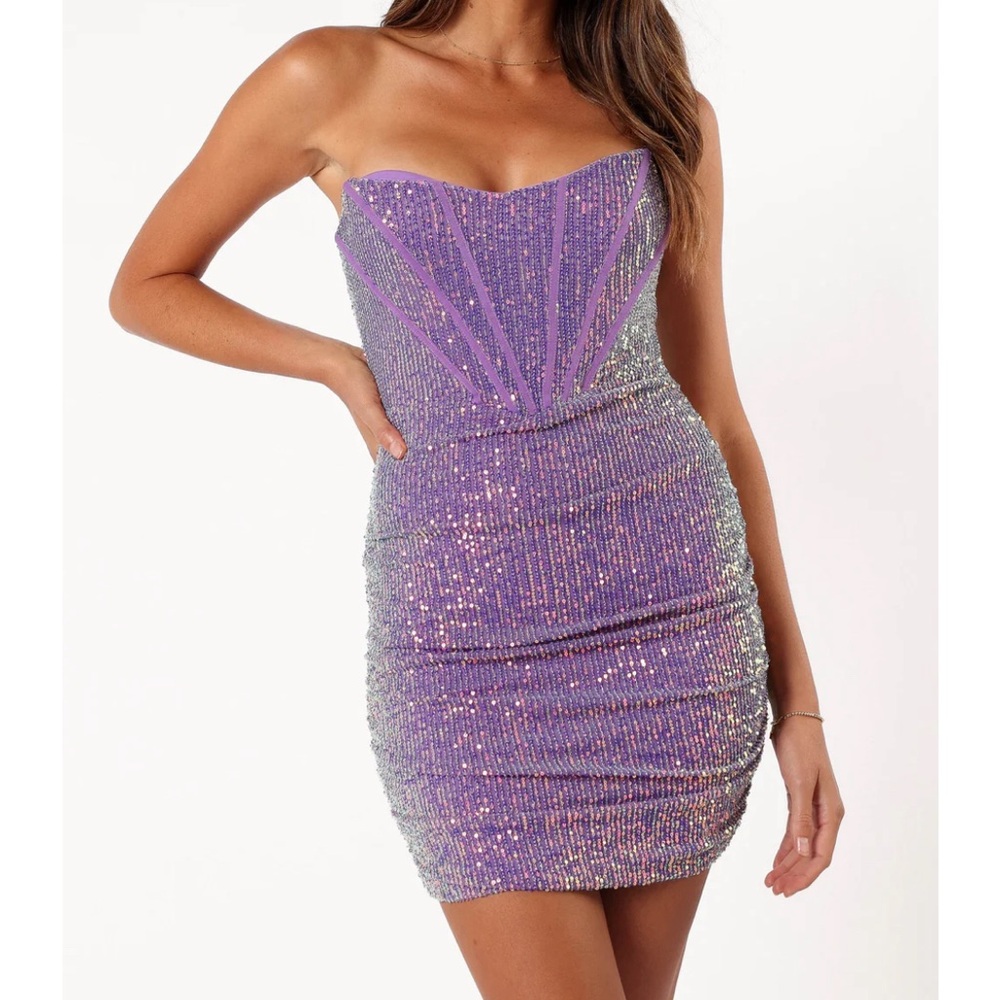 Avril Sequin Mini Dress
Petal & Pup
